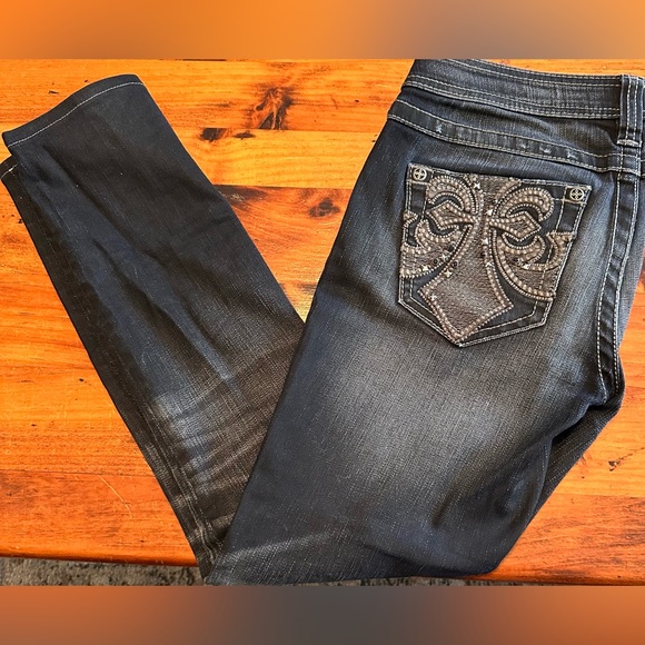 Affliction Denim - Affliction black skinny jeans Size 28 Good condition Some damage on the insignia